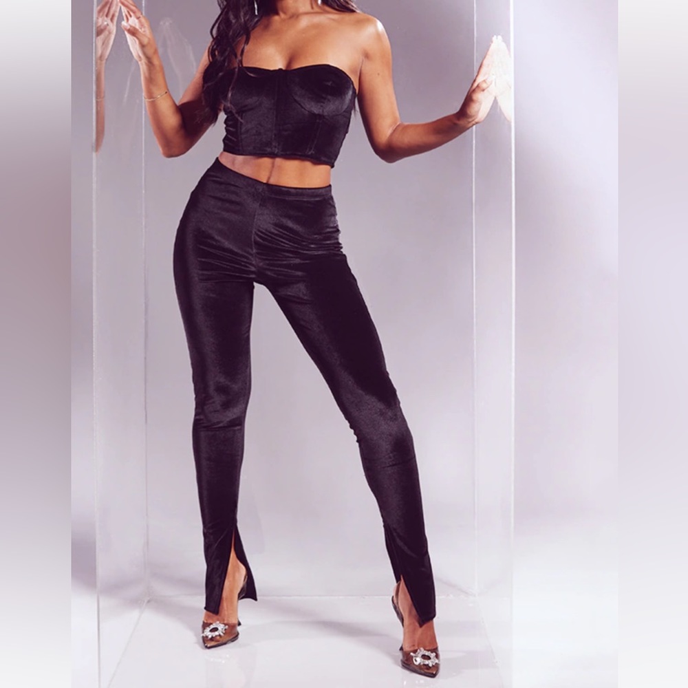 Velvet pant set